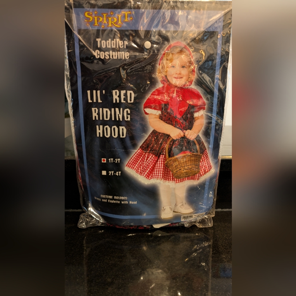 Spirit Red and White Riding Hood Costume for Kids